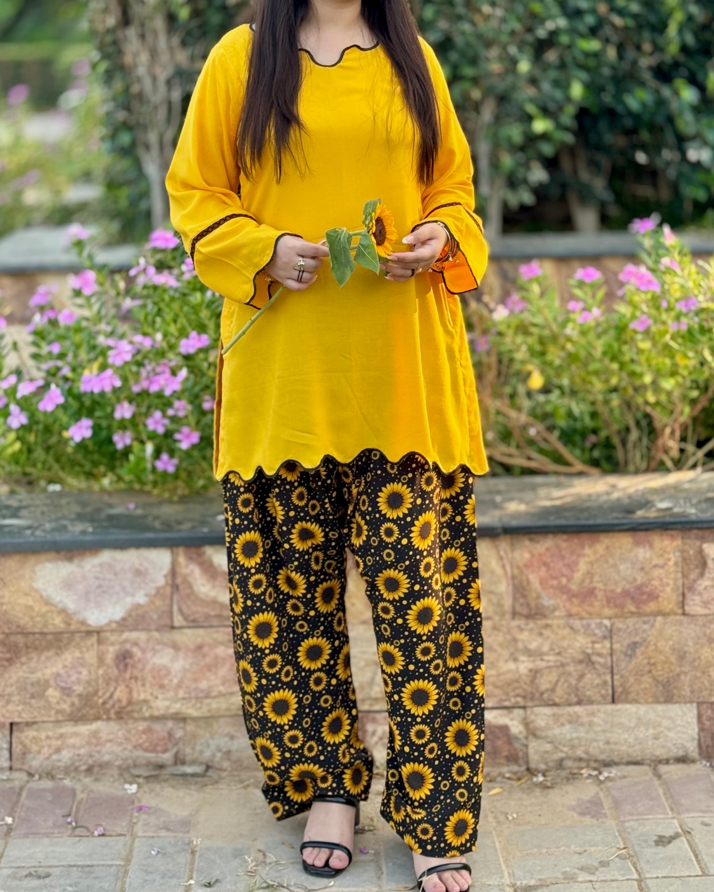 Sunflower Farshi Shalwar Set
