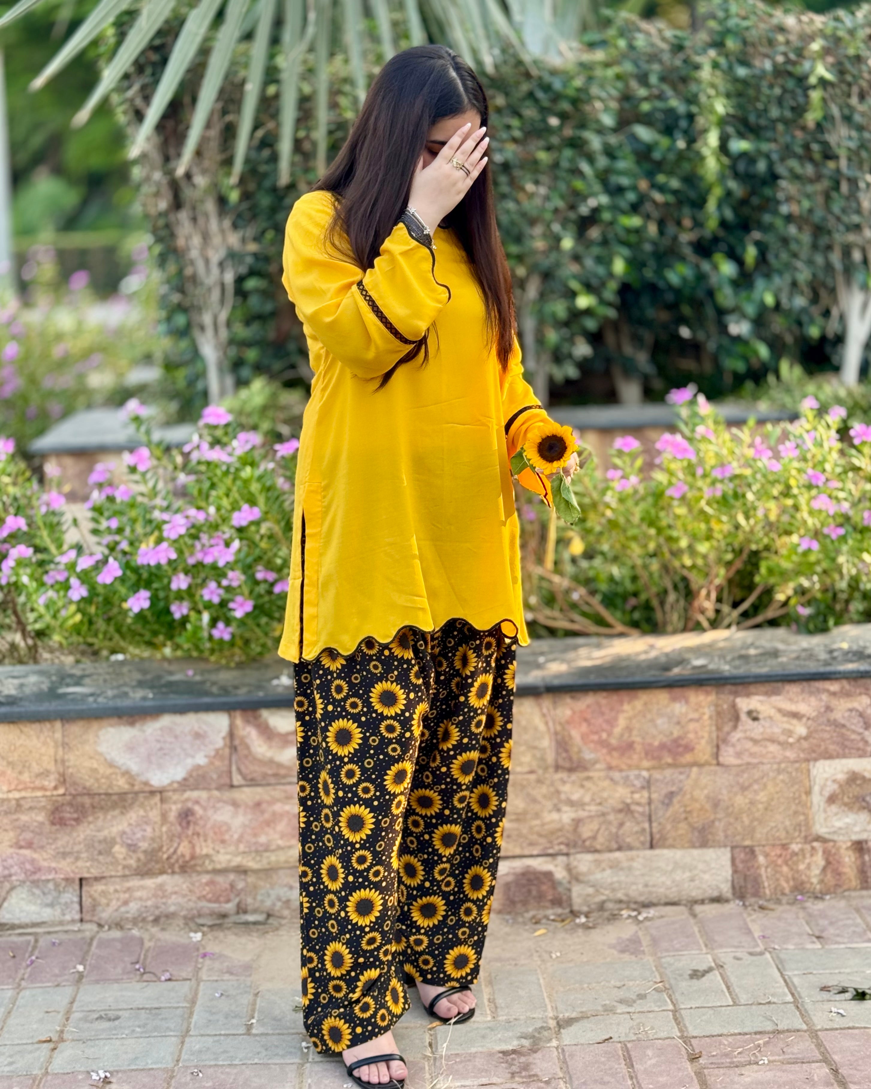Sunflower Farshi Shalwar Set