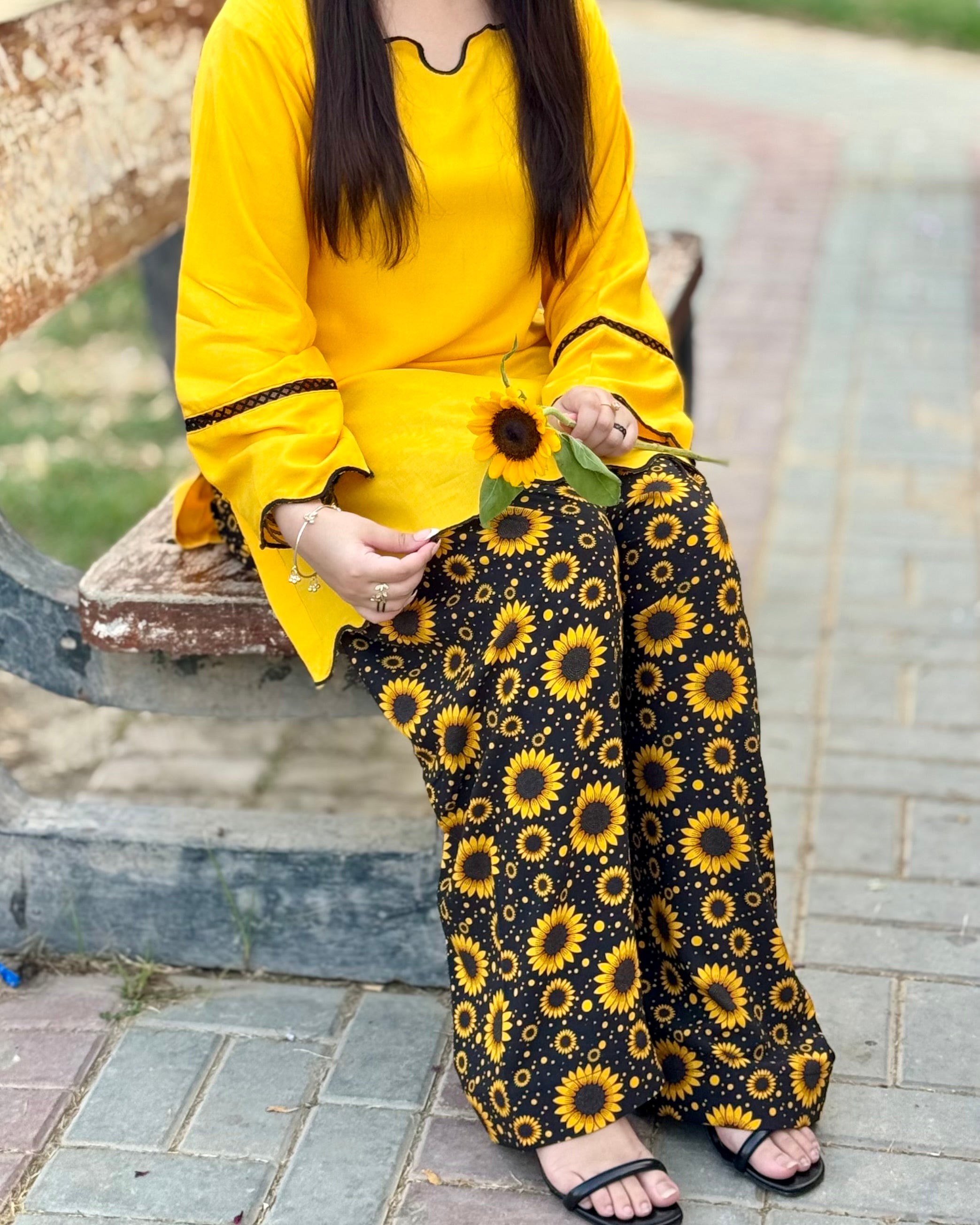 Sunflower Farshi Shalwar Set