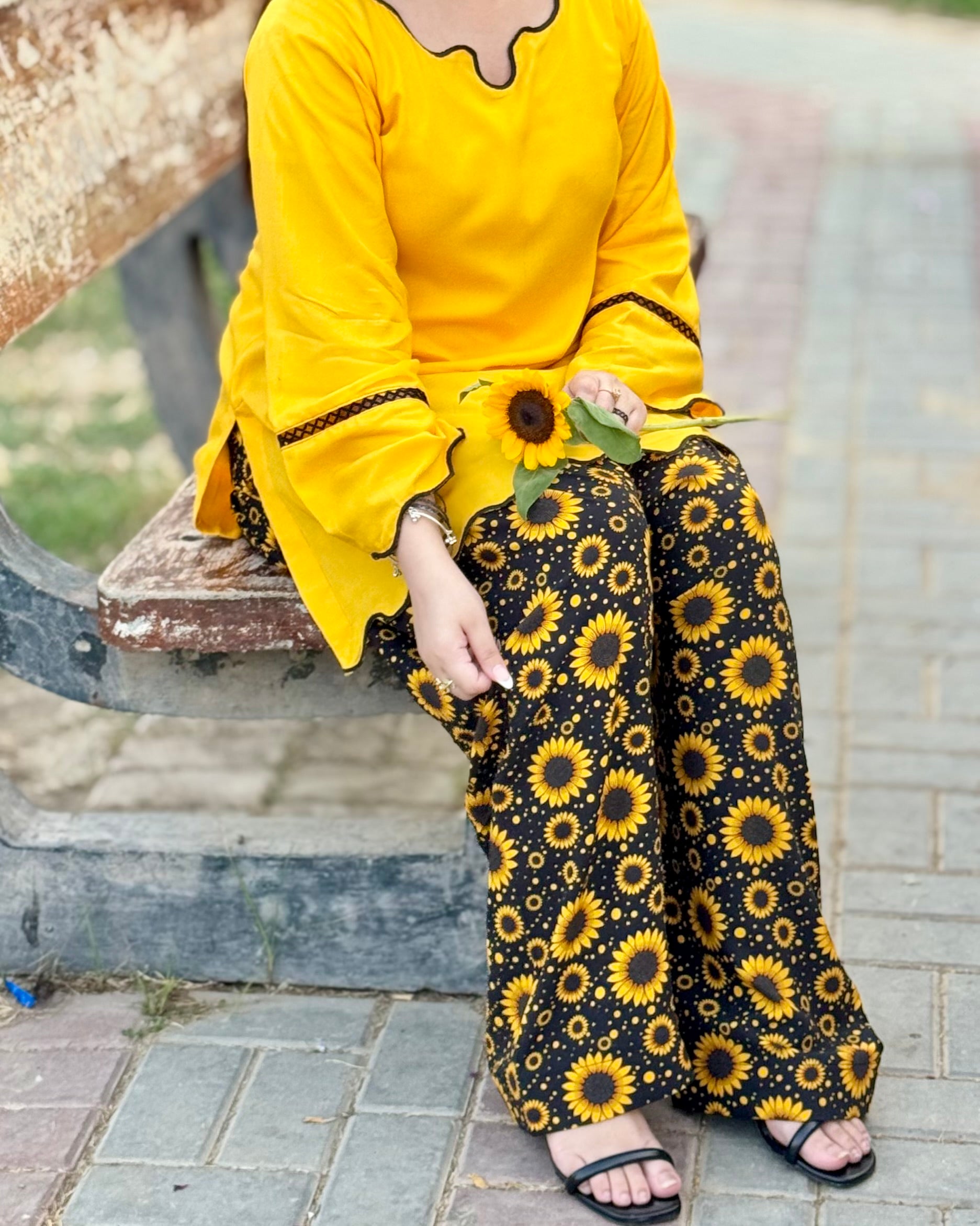 Sunflower Farshi Shalwar Set